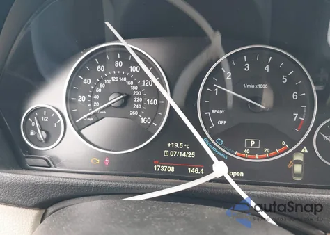 2016 BMW 328I I Sulev из США, поврежденный, VIN WBA8E9G51GNT45221